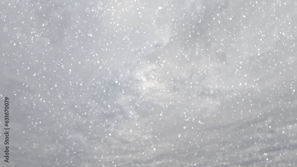 cute snowfall on clouds on sky background - photo of nature cute snowfall on clouds on sky background - photo of nature