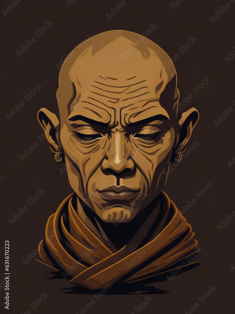 monk vector illustration monk vector illustration