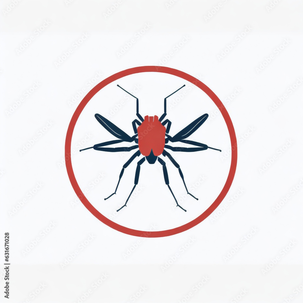 mosquito sign, vector, illustration, white background mosquito sign, vector, illustration, white background