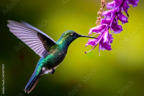 Green Violet-ear hummingbird Colibri thalassinus photo