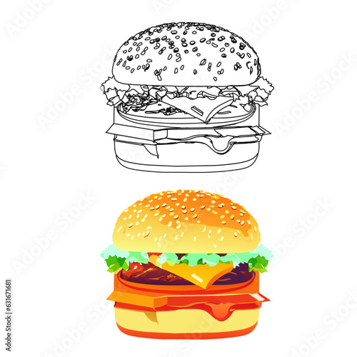 hamburger, cheddar, cheese, tomato, fast food, take away, delivery, food, food, burger, 