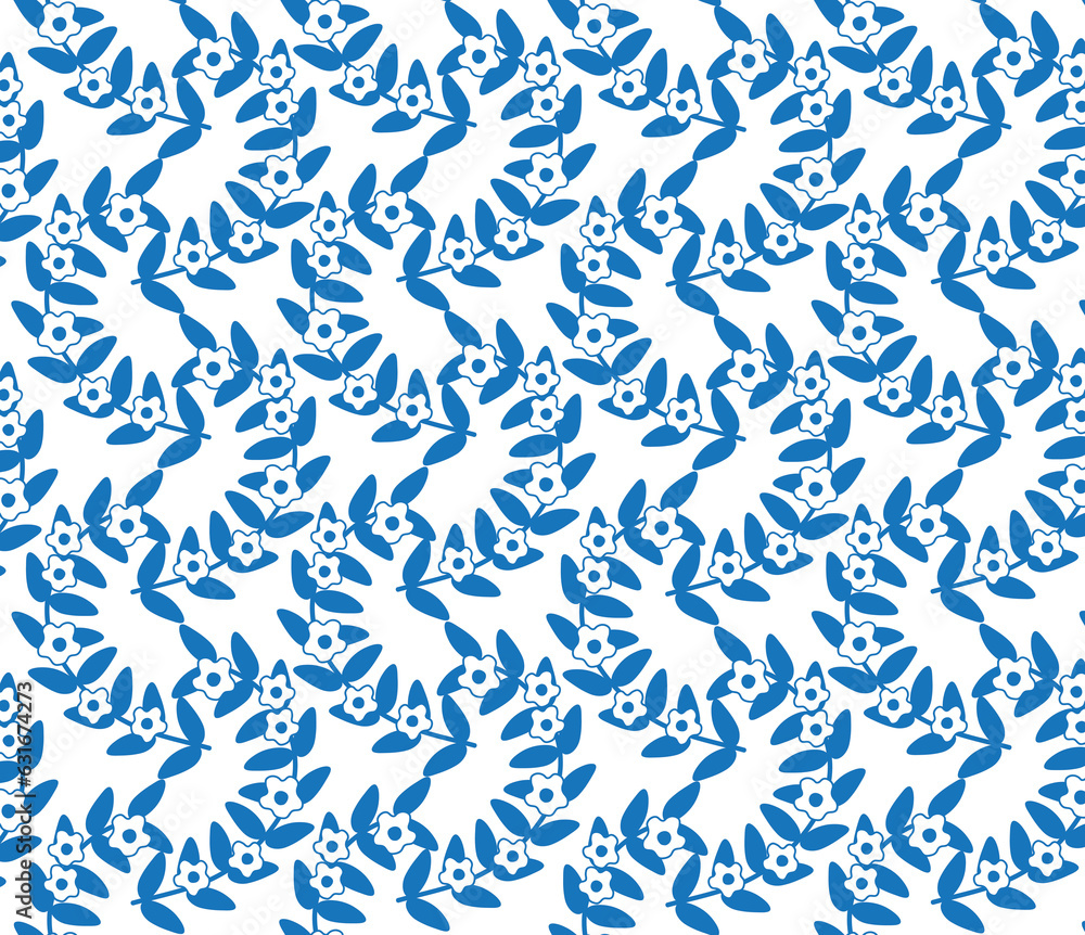 Porcelain flowers and leaves pattern Porcelain flowers and leaves pattern