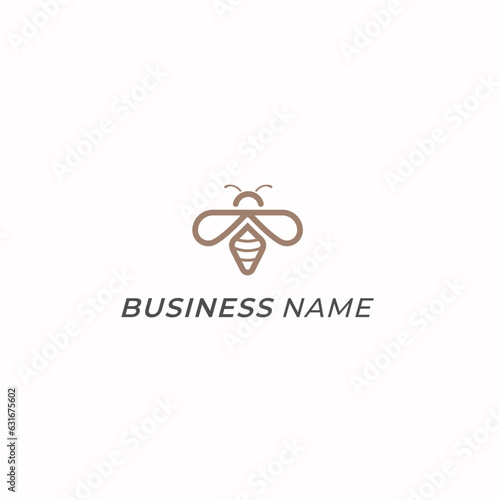 design logo creative line bee