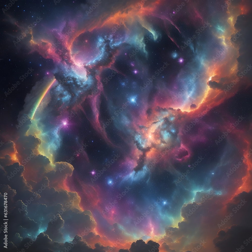 Captivating Cosmic Odyssey Beautiful Outer Space Background Wallpaper Illustration. AI Generative Captivating Cosmic Odyssey Beautiful Outer Space Background Wallpaper Illustration. AI Generative