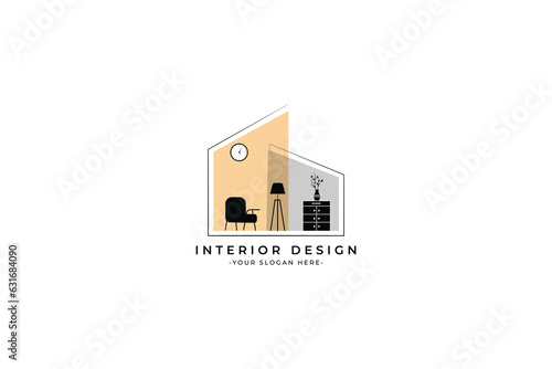 furniture interior logo real estate design illustration