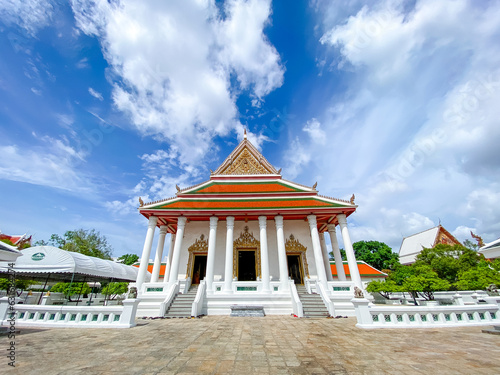 Hall of Makutkasatriyaram temple in Bangkok Thailand photo