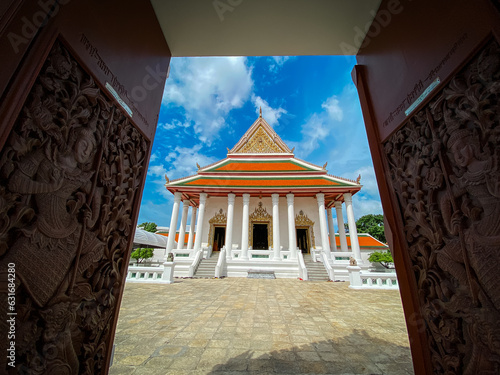 Hall of Makutkasatriyaram temple in Bangkok Thailand photo