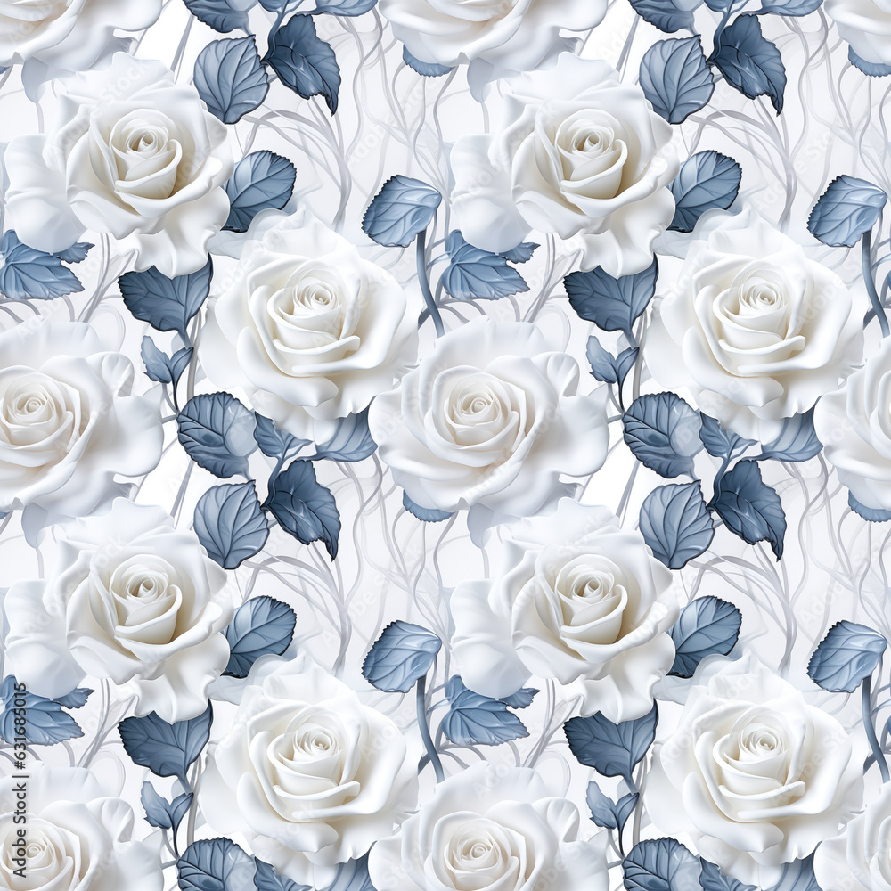 Seamless Roses Textile floral flower texture patterns for fabric digital print. Generative AI Seamless Roses Textile floral flower texture patterns for fabric digital print. Generative AI