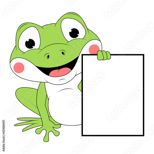 cute frog animal cartoon illustration