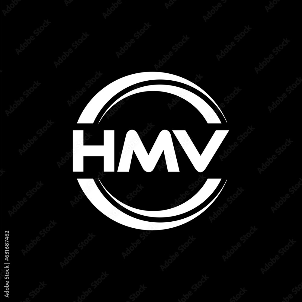 HMV letter logo design with black background in illustrator, vector logo modern alphabet font overlap style. calligraphy designs for logo, Poster, Invitation, etc. HMV letter logo design with black background in illustrator, vector logo modern alphabet font overlap style. calligraphy designs for logo, Poster, Invitation, etc.