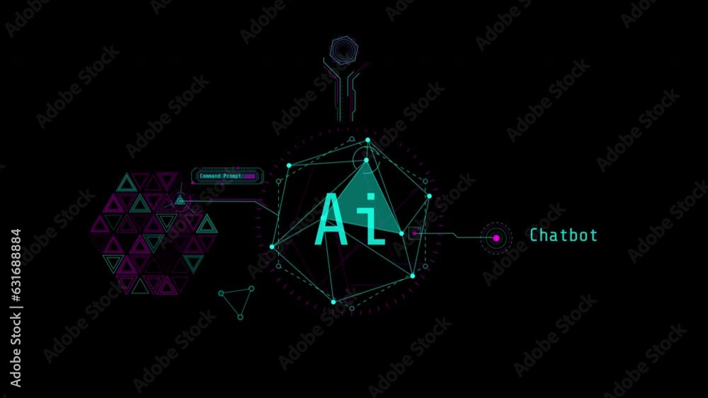 Animation of infographics about the use of generative AI. Animation of infographics about the use of generative AI.