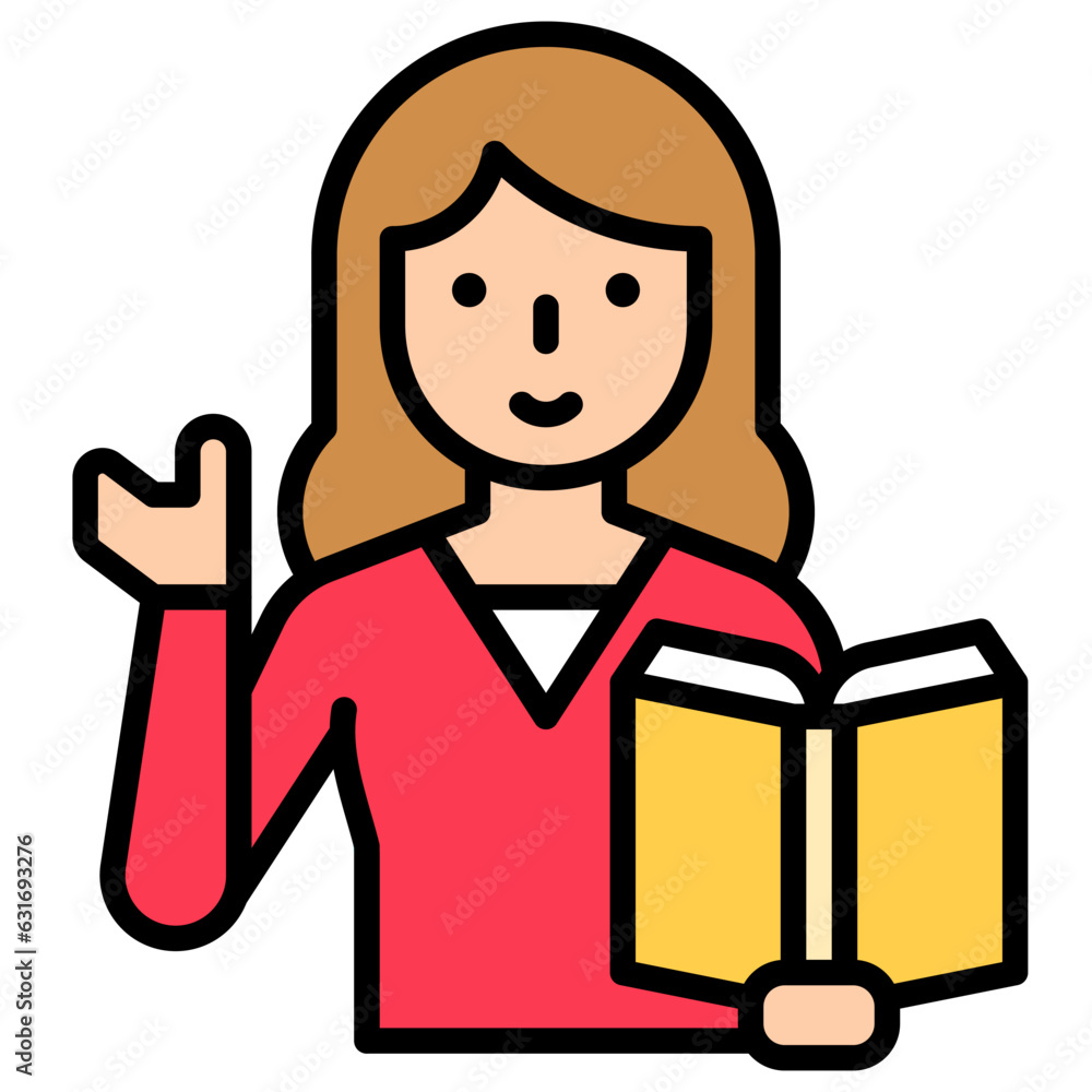 Teaching icon, An avatar that is related to education Teaching icon, An avatar that is related to education