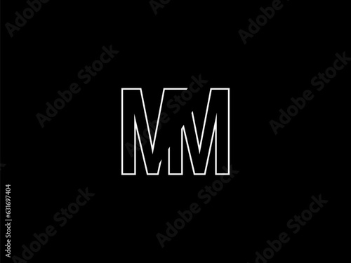 Initial MM letter Logo Design vector Template. Monogram or letter mark MM logo Design