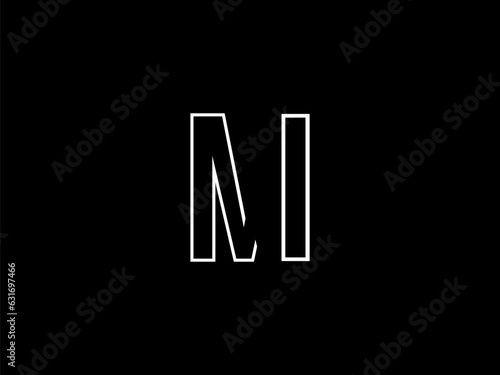 Initial MI letter Logo Design vector Template. Monogram or letter mark MI logo Design