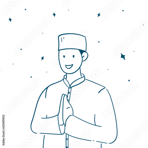 A dignified representation of a righteous man, radiating piety and virtue. 