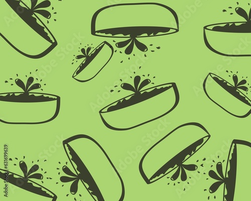 seamless pattern with vegetables