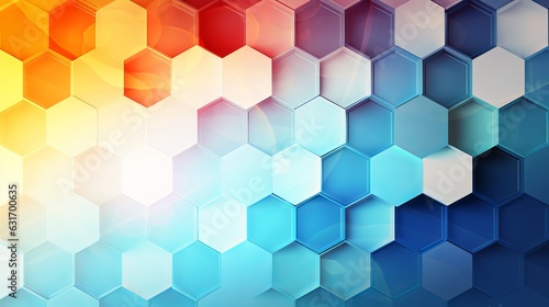 Abstract geometric hexagons shape medicine and science concept background generative ai
