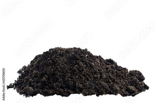 Pile of black soil