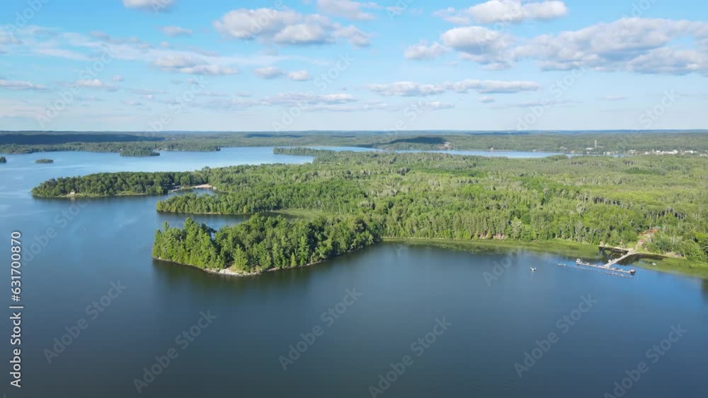 Flying over Pelican Lake and forest in Northern Minnesota. Flying over Pelican Lake and forest in Northern Minnesota.