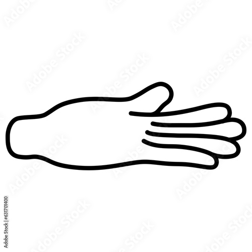 hand gestures line icon