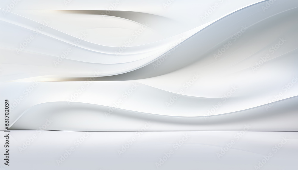 3D White Interior Background 3D White Interior Background