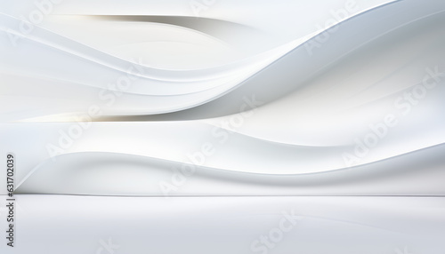 3D White Interior Background