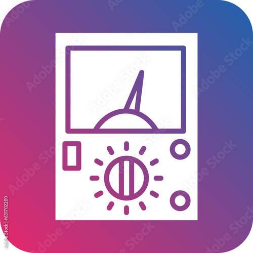 Vector Design Ammeter Icon Style