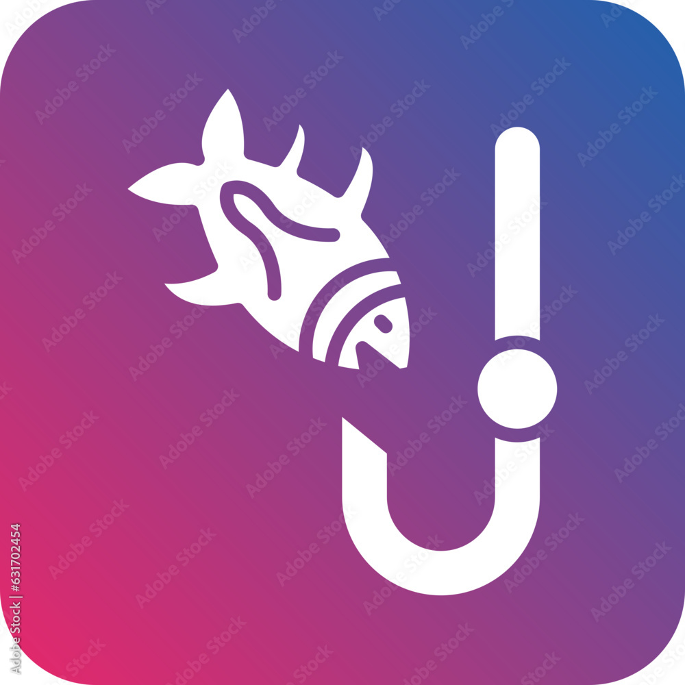 Vector Design Bait Fishing Icon Style Vector Design Bait Fishing Icon Style