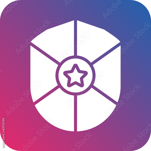 Vector Design Police Shield Icon Style