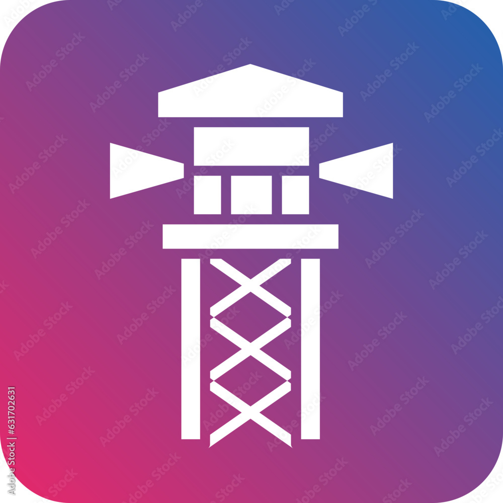 Vector Design Observation Tower Icon Style Vector Design Observation Tower Icon Style