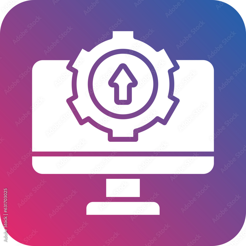 Vector Design Upgrade Desktop Icon Style