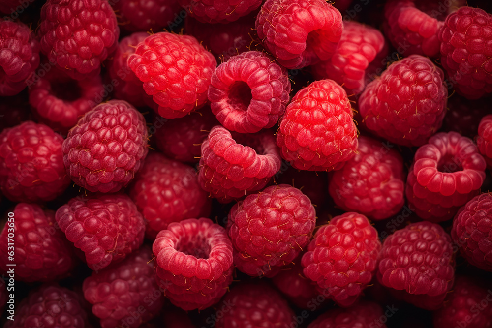 Lots of raspberries, detailed image Lots of raspberries, detailed image