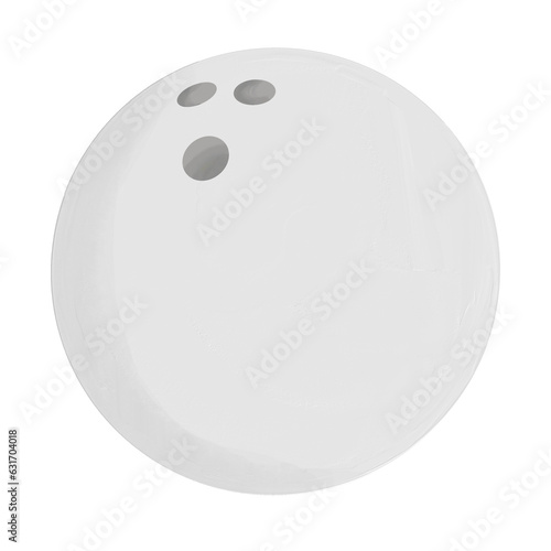 white bowling ball