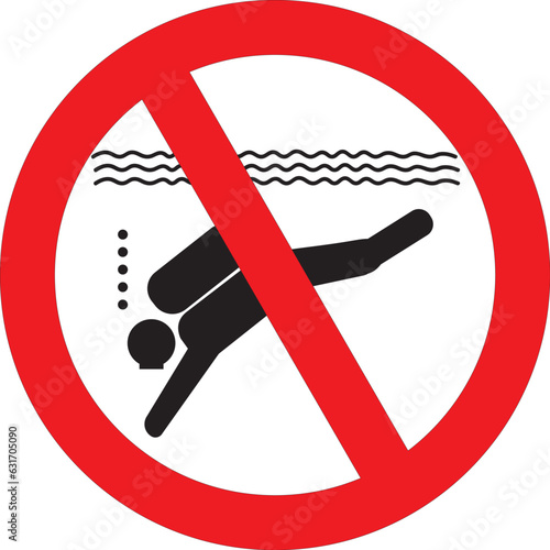 No sub - aqua equipment allowed sign vector, Sub-aqua equipment not allowed in this area sign vector eps