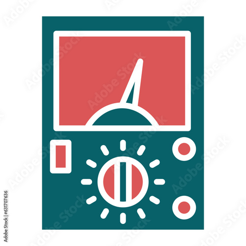 Vector Design Ammeter Icon Style