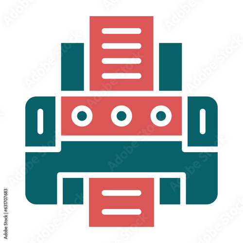 Vector Design Engineering Printer Icon Style