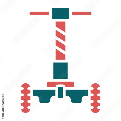 Vector Design Police Segway Icon Style