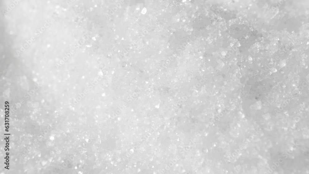 Iodized Salt, a vital condiment, in a macro video. Intricate crystals forming intricate patterns, showcasing its importance in providing essential iodine for a healthy thyroid function.
Iodized Salt, a vital condiment, in a macro video. Intricate crystals forming intricate patterns, showcasing its importance in providing essential iodine for a healthy thyroid function.