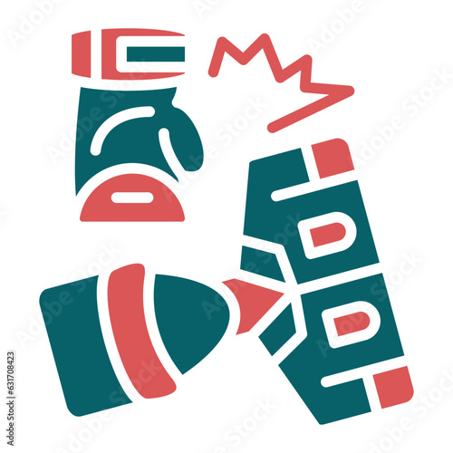 Vector Design Knocked Out Icon Style