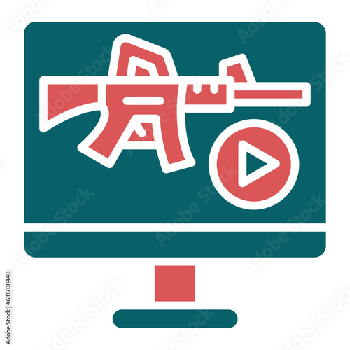 Vector Design Livestream Icon Style