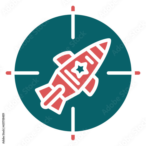 Vector Design Red Zone Icon Style