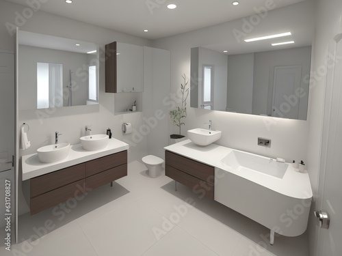 modern bathroom with tiles and bathroom