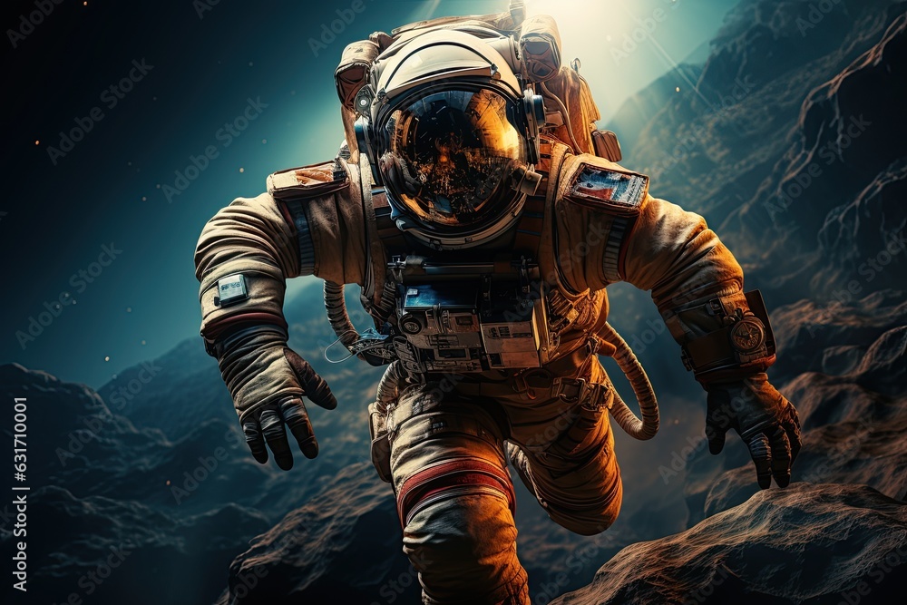 Astronaut - Elements of this Image. Generated with AI Astronaut - Elements of this Image. Generated with AI