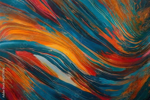 abstract colorful background with strokes