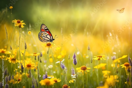 butterfly on a meadow © zooriii arts