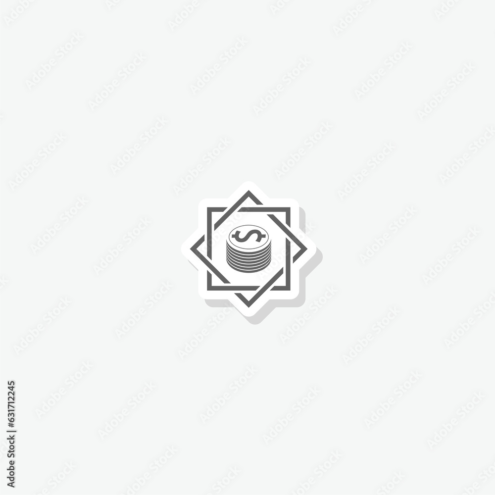 House price or value increase sticker icon House price or value increase sticker icon