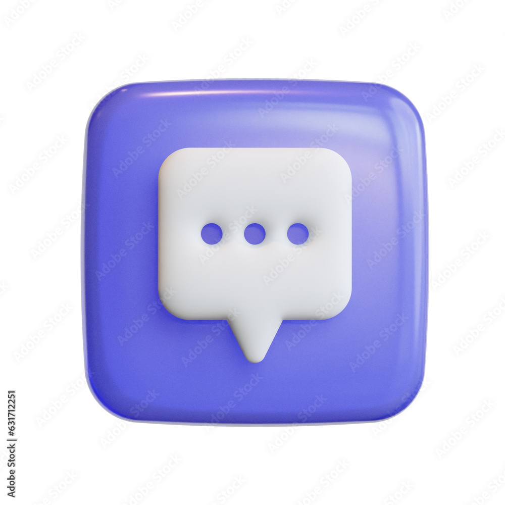 3D message User interface icons with tile cute icons high quality render 3D message User interface icons with tile cute icons high quality render