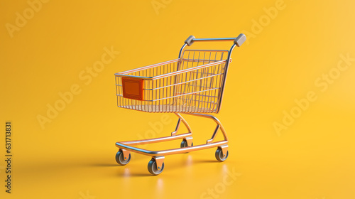 miniature grocery cart close up, offers, promotions, sale concept.