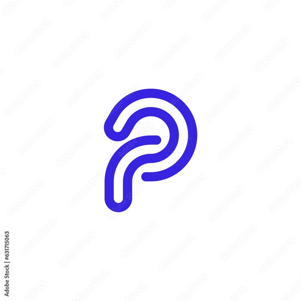 letter p vector design logo letter p vector design logo