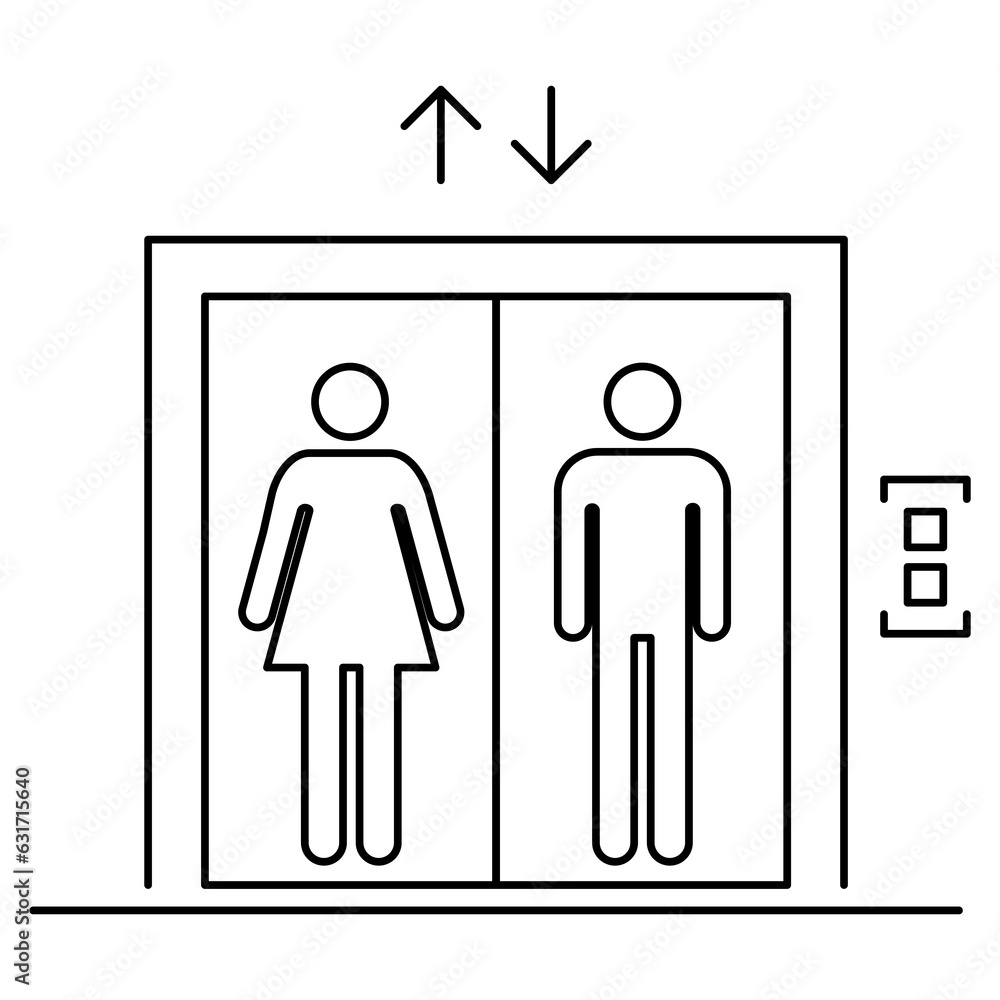 Lift elevator icon, graphic design entrance sign, building doorway symbol vector illustration Lift elevator icon, graphic design entrance sign, building doorway symbol vector illustration